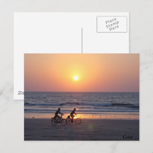 インド，ゴア ポストカード (正面/裏面)
