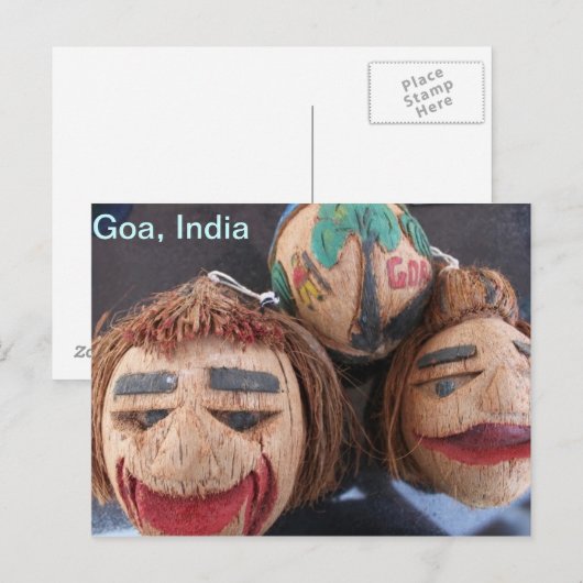 インド，ゴア ポストカード (正面/裏面)