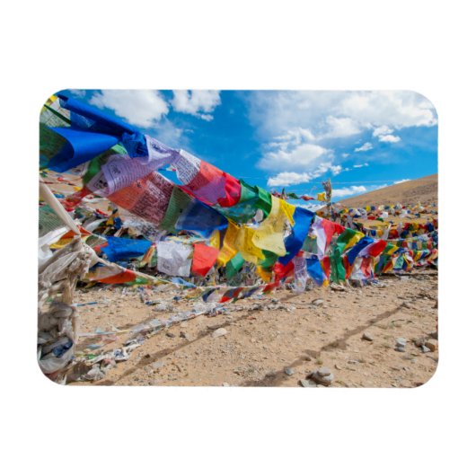 インド、ジャム&カシミール、ラダック、ナムシャングラパス マグネット (横)