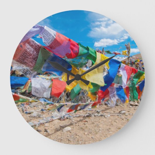 インド、ジャム&カシミール、ラダック、ナムシャングラパス ラージ壁時計 (正面)