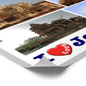 インド – ジョドプル – I Love - ポスター (角)