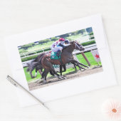 インド・チャーリー・レシートで羽ばたき 長方形シール (封筒)