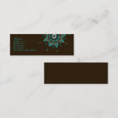 インド! ティール（緑がかった色） • Profilecard スキニー名刺 (正面/裏面)