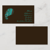 インド! ティール（緑がかった色） • Profilecard 名刺 (正面/裏面)