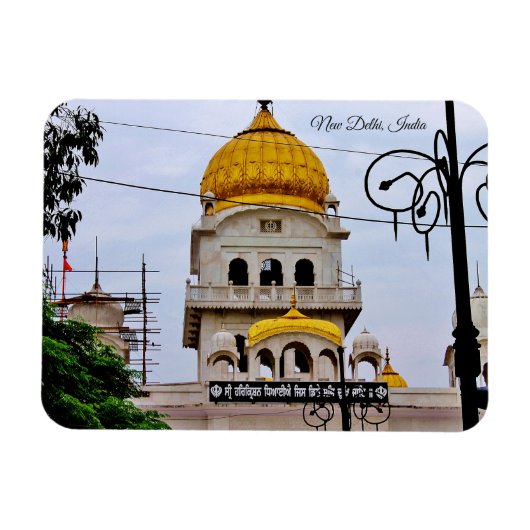インド，ニューデリー マグネット (横)