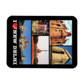 インド – ニューデリー – I Love – マグネット (横)