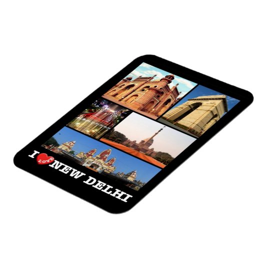 インド – ニューデリー – I Love – マグネット (左側)