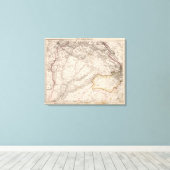 インド、パキスタン キャンバスプリント (インサイチュ (ウッドフロア))