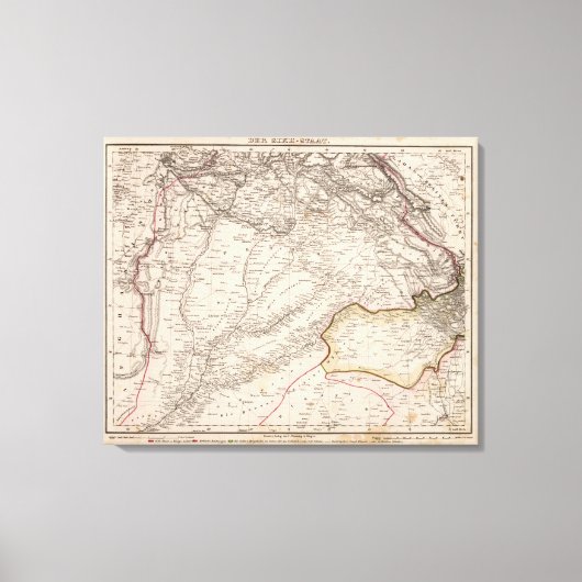 インド、パキスタン キャンバスプリント (正面)