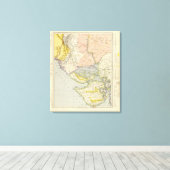 インド、パキスタン キャンバスプリント (インサイチュ (ウッドフロア))