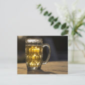 インド,ビールグラス飲料 ポストカード (スタンド正面)