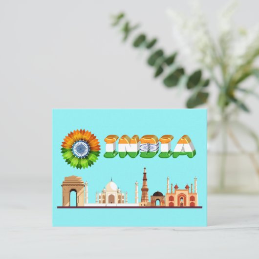 インド ポストカード (スタンド正面)