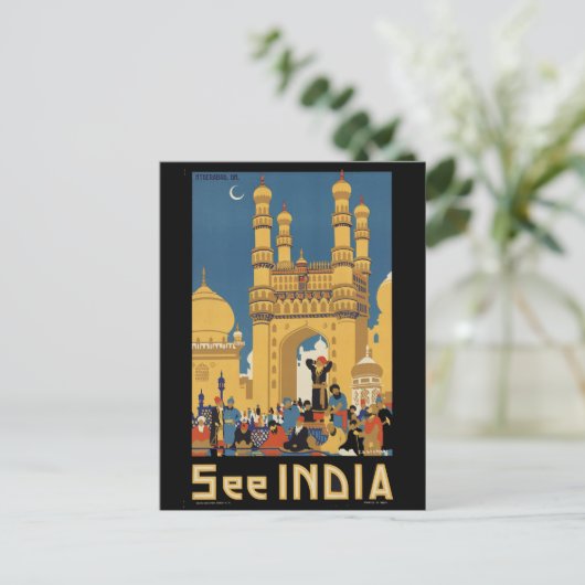 インド ポストカード (スタンド正面)