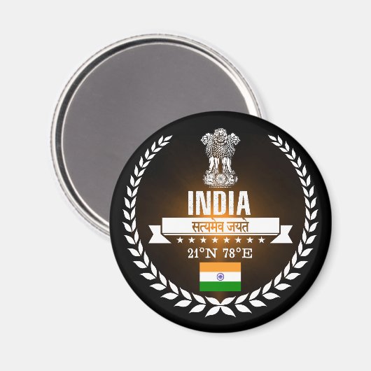 インド マグネット (正面/裏面)