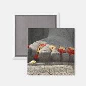 インド、マンガロール、カルカラ。ジャイン教 マグネット (正面/裏面)