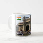 インド – ムンバイ – コーヒーマグカップ (正面左)