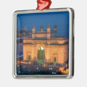 インド・ムンバイ（ボンベイ）：インドの玄関口/ メタルオーナメント (左)