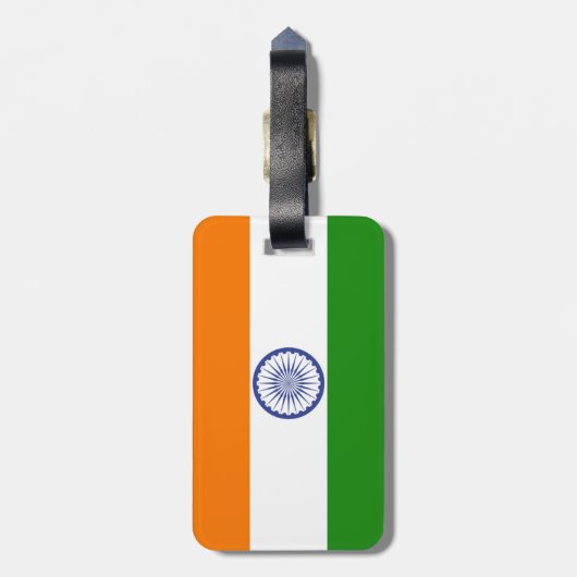 インド ラゲッジタグ (裏面縦)