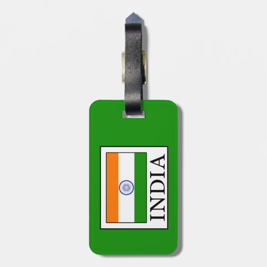 インド ラゲッジタグ (裏面縦)