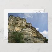 インド、ラジャスタン、ジャイプールの砦 ポストカード (正面/裏面)
