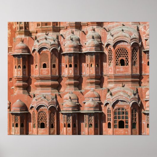インド、ラジャスタン、ジャイプール：ハワマハル ポスター (正面)