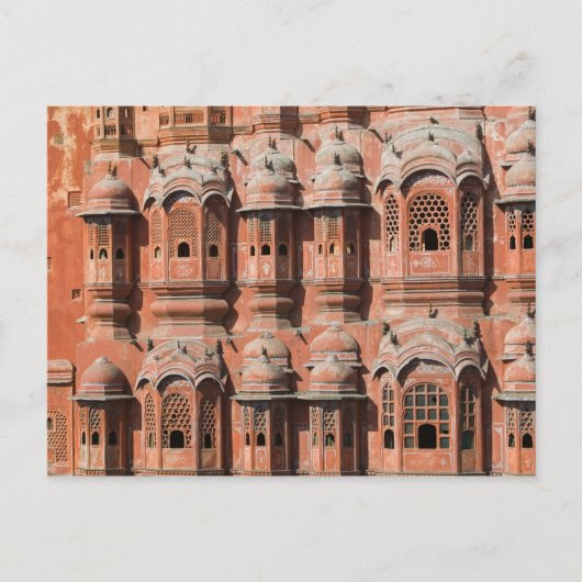 インド、ラジャスタン、ジャイプール：ハワマハル ポストカード (正面)
