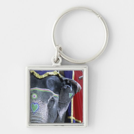 インド、ラジャスタン、ジャイプール。琥珀の砦 キーホルダー (正面)