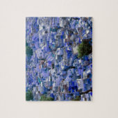 インド、ラジャスタン、ジョドプール:ブルーシティオブジョドプール ジグソーパズル (縦)