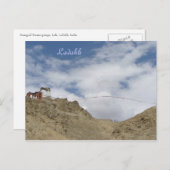 インド、ラダック、レ、Namgyal Tsemo gompa ポストカード (正面/裏面)
