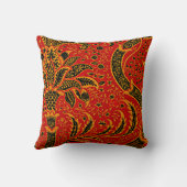 インド、ヴィンテージ・パターン：ウィリアム・モリス クッション (裏面)