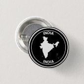 インド 缶バッジ (正面&裏面)