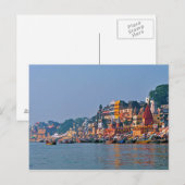 インド，葉書Varanasi ポストカード (正面/裏面)