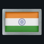 インド 長方形ベルトバックル<br><div class="desc">インド国旗</div>