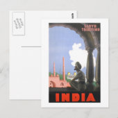 インド–1927 ポストカード (正面/裏面)