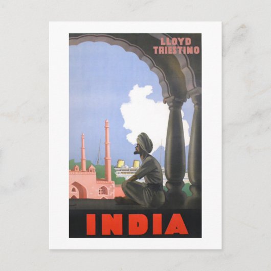 インド–1927 ポストカード (正面)