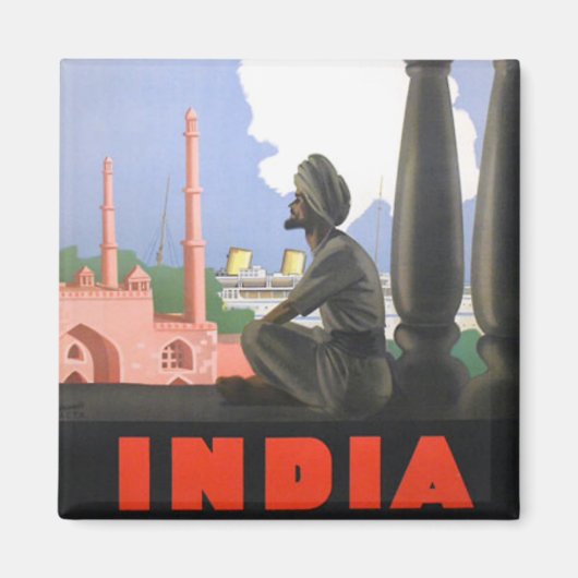 インド–1927 マグネット (正面)