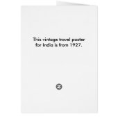 インド–1927 動揺して - (裏面)