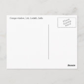 インド、Lah、Ladakh、Gompaウィンドウ ポストカード (裏面)