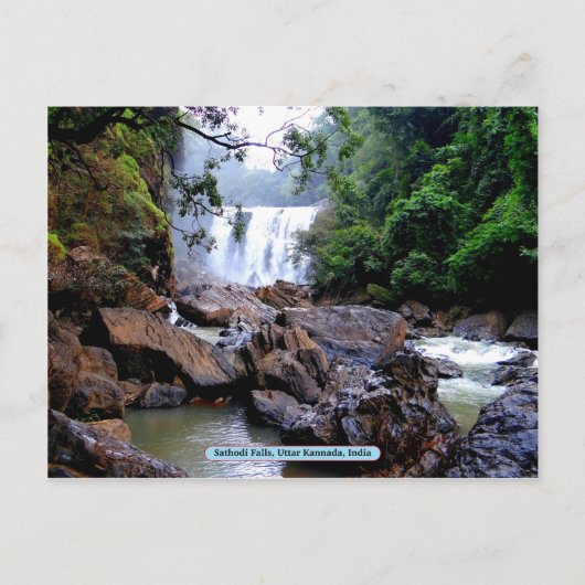 インド、Uttar Kannada、Sathodi秋 ポストカード (正面)