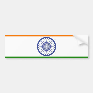 インドAshokaのチャクラの国旗 バンパーステッカー