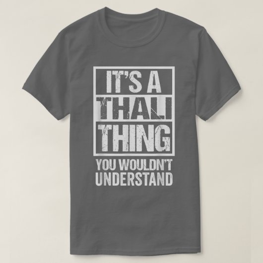 インドBhoを理解できないのはタリだ Tシャツ (デザイン正面)