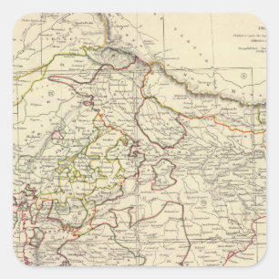 インドXII指数の地図 スクエアシール