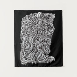 インナースケッチダークタペストリー タペストリー