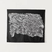 インナースケッチダークタペストリー タペストリー (正面(横))