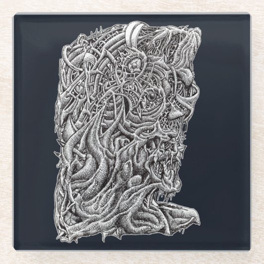 インナースケッチ ガラスコースター (正面)