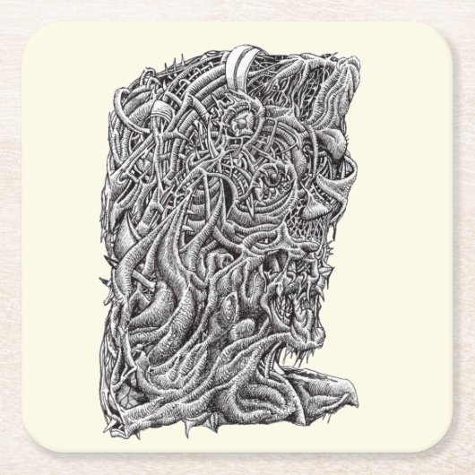 インナースケッチ スクエアペーパーコースター (正面)