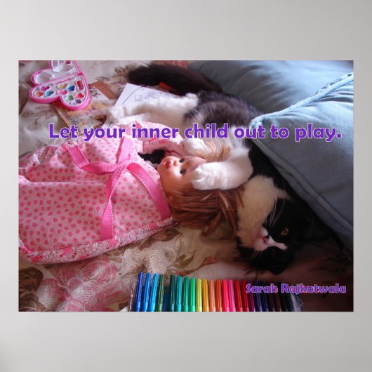 インナーチャイルドを解放しよう タキシード猫 ポスター (正面)