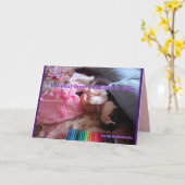 インナーチャイルドを解放しよう! テックスードキャット 感謝カード カード (黄色い花)