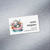 インナーチューブを冷やしたかわいいパンダ マグネット名刺 (インサイチュ)