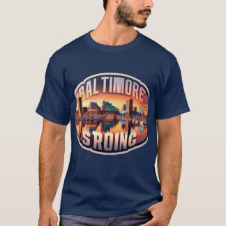 インナーハーバー セレニティ: ボルチモア ストロング Tシャツ